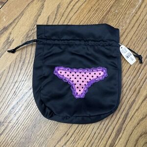 Victoria's Secret Satin Bag Drawstring Wedding Travel Panties MakeUp NEW 2007